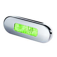 Hella LED Stufenleuchte grün rostfrei poliert
