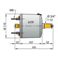Vetus Hydraulik-Pumpe HTP42, 10 mm, weiß